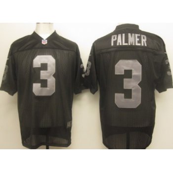 Nike Oakland Raiders #3 Carson Palmer Black Elite Jersey