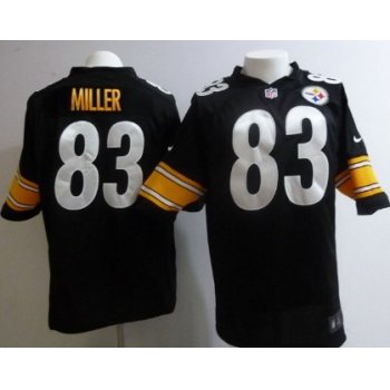 Nike Pittsburgh Steelers #83 Heath Miller Black Game Jersey
