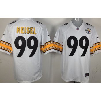 Nike Pittsburgh Steelers #99 Brett Keisel White Game Jersey