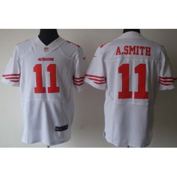 Nike San Francisco 49ers #11 Alex Smith White Elite Jersey