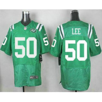 Men's New York Jets #50 Darron Lee Nike Kelly Green Color Rush 2015 NFL Elite Jersey