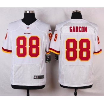 Men's Washington Redskins #88 Pierre Garcon White Road NFL Nike Elite Jersey