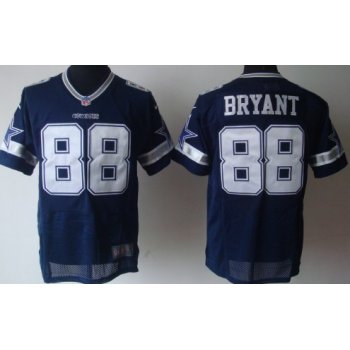 Nike Dallas Cowboys #88 Dez Bryant Blue Elite Jersey