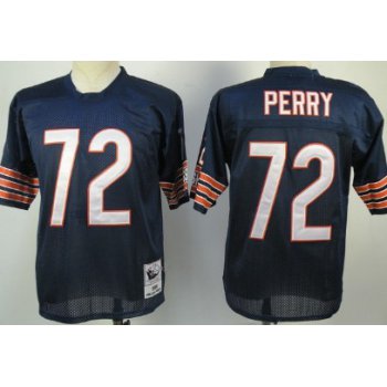 Chicago Bears #72 William Perry Blue Throwback Jersey