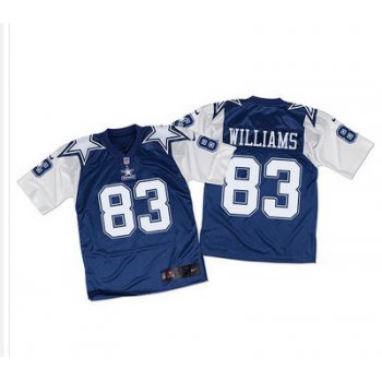 Nike Cowboys #83 Terrance Williams Navy BlueWhite Throwback Men's Stitched NFL Elite Jersey