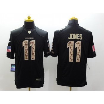 Nike Atlanta Falcons #11 Julio Jones Salute to Service Black Limited Jersey