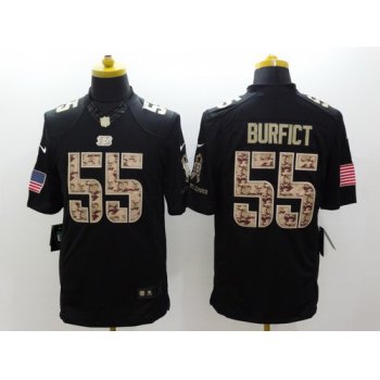 Nike Cincinnati Bengals #55 Vontaze Burfict Salute to Service Black Limited Jersey
