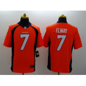 Nike Denver Broncos #7 John Elway 2013 Orange Limited Jersey