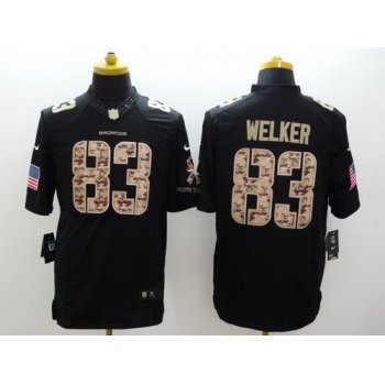 Nike Denver Broncos #83 Wes Welker Salute to Service Black Limited Jersey