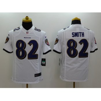 Nike Baltimore Ravens #82 Torrey Smith 2013 White Limited Jersey