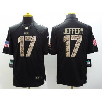 Nike Chicago Bears #17 Alshon Jeffery Salute to Service Black Limited Jersey