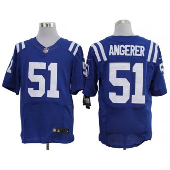 Size 60 4XL-Nike Indianapolis Colts #51 Pat Angerer Elite Blue NFL Jerseys