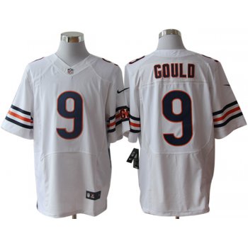 Size 60 4XL-Robbie Gould Chicago Bears #9 White Stitched Nike Elite NFL Jerseys