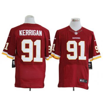 Size 60 4XL-Ryan Kerrigan Washington Redskins #91 Red Stitched Nike Elite NFL Jerseys