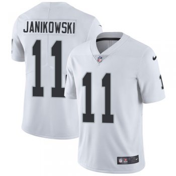 Nike Oakland Raiders #11 Sebastian Janikowski White Men's Stitched NFL Vapor Untouchable Limited Jersey