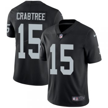 Nike Oakland Raiders #15 Michael Crabtree Black Team Color Men's Stitched NFL Vapor Untouchable Limited Jersey