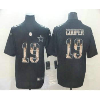 Men's Dallas Cowboys #19 Amari Cooper Black Statue Of Liberty Stitched NFL Nike Limited Jersey