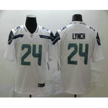 Men's Seattle Seahawks #24 Marshawn Lynch White 2017 Vapor Untouchable Stitched NFL Nike Limited Jersey