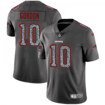 Men's NFL New England Patriots #10 Josh Gordon Gray Static Vapor Untouchable Nike Jersey