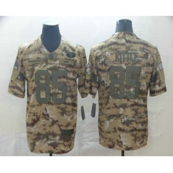 Men's San Francisco 49ers #85 George Kittle Nike Camo 2018 Salute to Service Stitched NFL Limited Jersey