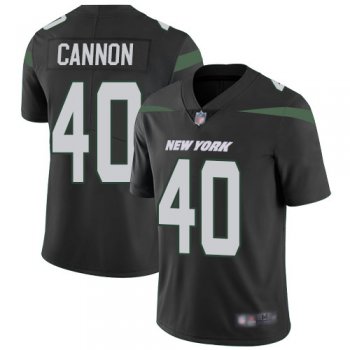 New York Jets #40 Trenton Cannon Black Alternate Men's Stitched Football Vapor Untouchable Limited Jersey
