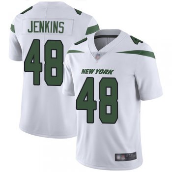 New York Jets #48 Jordan Jenkins White Men's Stitched Football Vapor Untouchable Limited Jersey