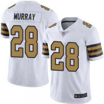 Men's New Orleans Saints #28 Latavius Murray White Men's Stitched Football Limited Rush Jersey
