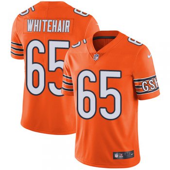 Men's Nike Chicago Bears #65 Cody Whitehair Orange Stitched Football Limited Rush Jersey