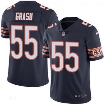 Men's Chicago Bears #55 Hroniss Grasu Navy Blue 2016 Color Rush Stitched NFL Nike Limited Jersey