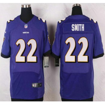 Baltimore Ravens #22 Jimmy Smith Purple Team Color NFL Nike Elite Jersey