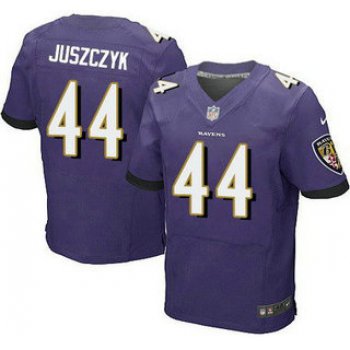 Baltimore Ravens #44 Kyle Juszczyk Purple Team Color NFL Nike Elite Jersey