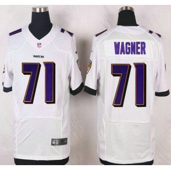 Baltimore Ravens #71 Rick Wagner White Road NFL Nike Elite Jersey