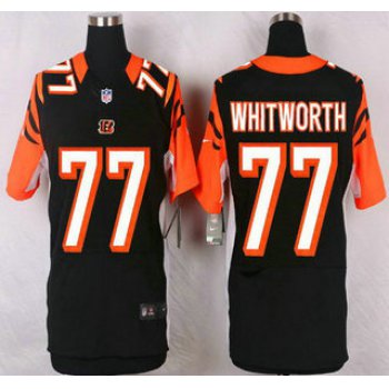 Cincinnati Bengals #77 Andrew Whitworth Black Team Color NFL Nike Elite Jersey