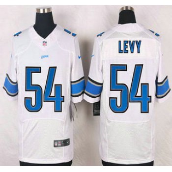 Detroit Lions #54 DeAndre Levy White Road NFL Nike Elite Jersey