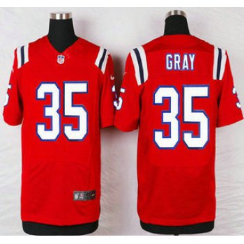 New England Patriots #35 Jonas Gray Red Alternate NFL Nike Elite Jersey