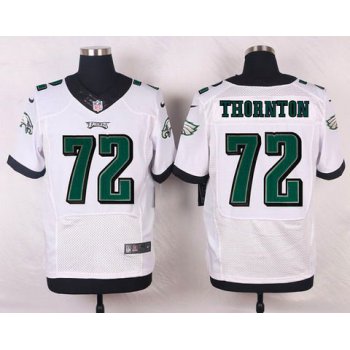 Philadelphia Eagles #72 Cedric Thornton White Road NFL Nike Elite Jersey