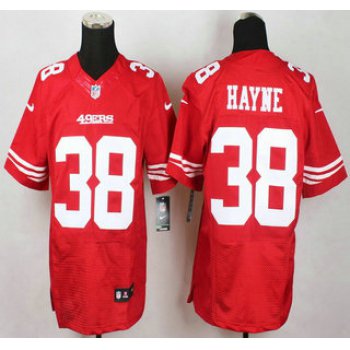 San Francisco 49ers #38 Jarryd Hayne Nike Red Elite Jersey
