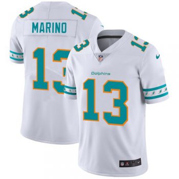 Miami Dolphins #13 Dan Marino Nike White Team Logo Vapor Limited NFL Jersey