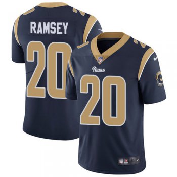 Nike Rams #20 Jalen Ramsey Navy Blue Team Color Men's Stitched NFL Vapor Untouchable Limited Jersey