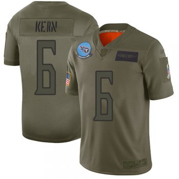 Nike Titans #6 Brett Kern Camo Men's Stitched NFL Limited 2019 Salute To Service Jersey