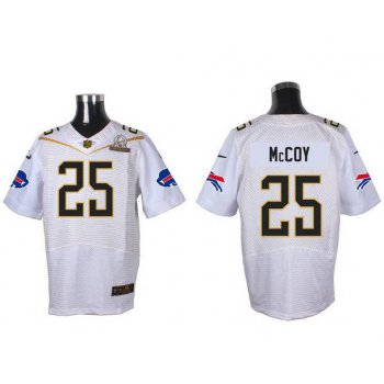 Men's Buffalo Bills #25 LeSean McCoy White 2016 Pro Bowl Nike Elite Jersey