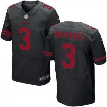 Men's 2017 NFL Draft San Francisco 49ers #3 C. J. Beathard Black Alternate Stitched NFL Nike Elite Jersey
