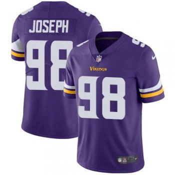 Nike Minnesota Vikings #98 Linval Joseph Purple Team Color Men's Stitched NFL Vapor Untouchable Limited Jersey