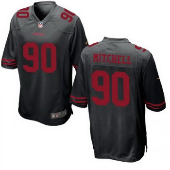 Men's San Francisco 49ers #90 Earl Mitchell Black Alternate Stitched NFL Nike Game Jersey