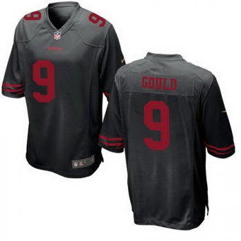 Men's San Francisco 49ers #9 Robbie Gould Black Alternate Stitched NFL Nike Game Jersey
