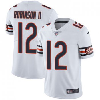 Men's Nike Chicago Bears #12 Allen Robinson II White Stitched NFL Vapor Untouchable Limited Jersey