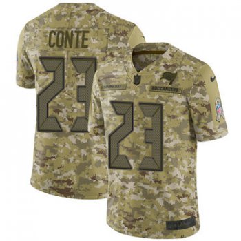 Nike Buccaneers #23 Chris Conte Camo Men's Stitched NFL Limited 2018 Salute To Service Jersey