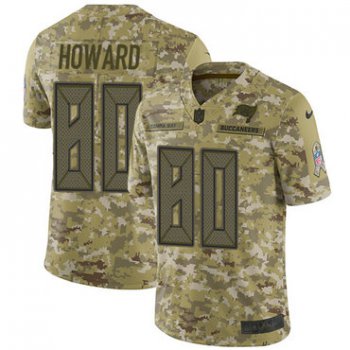 Nike Buccaneers #80 O. J. Howard Camo Men's Stitched NFL Limited 2018 Salute To Service Jersey