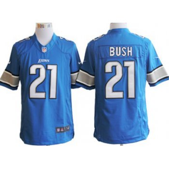 Nike Detroit Lions #21 Reggie Bush Light Blue Limited Jersey