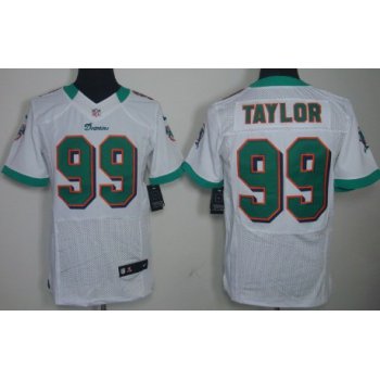 Nike Miami Dolphins #99 Jason Taylor White Elite Jersey